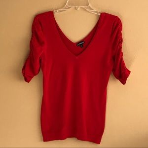 Adorable red Express knit top